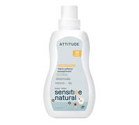 ATTITUDE Assouplissant Liquide pour Bébé, Ingrédients d’Origine Naturelle, Enrichie d'Avoine, Sûre pour les Vêtements de Bébé, Nourrissons, Compatible HE, Végane, Sans Parfum, 35 Brassées, 1 Litre