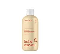 ATTITUDE Bain Moussant Nettoyant pour Bébé, EWG Verified, Ingrédients d'Origine Naturelle, Testé Dermatologiquement, Végane, Nectar de Poire, 473 mL