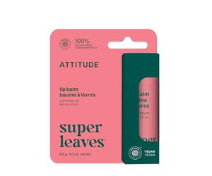 ATTITUDE Baume à Lèvre Nourrissant, Répare & Protège, Beurre de Karité, Huile de Coco et d'Olive, Certifié EWG Verified, Soulage les Lèvres Sèches, Saveur Pastèque, 8.5 g