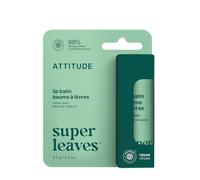 ATTITUDE Baume à lèvres hydratant lèvres sèches, Menthe, 8,5 g | 99 % d'origine naturelle, Texture non cireuse, Beurre de karité & huile de coco, Végane, Sans cire d'abeille