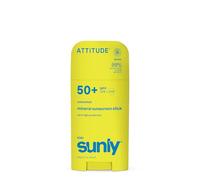 ATTITUDE Crème Solaire Minérale pour Enfants SPF 50, Large Spectre à l’Oxyde de Zinc, Vérifié EWG, Non Nano, Léger pour Visage et Corps, Végan, Sans Odeur, 60 g