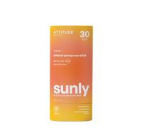 ATTITUDE Crème Solaire Minérale Solide, pour Corps et Visage, SPF 30, EWG Verified, Protection Large Spectre UVA/UVB avec Oxyde de Zinc, Testé Dermatologiquement, Végan, Tropical, 60 g