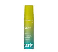 ATTITUDE Crème Solaire Ultra-Légère SPF 50, Large Spectre à l’Oxyde de Zinc, Vérifié EWG, Non Nano, Résistant à l’Eau, pour Visage et Corps, Végan, Sans Odeur, 80 g