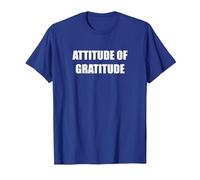 Attitude de Gratitude T-Shirt, Homme, Bleu Royal, L