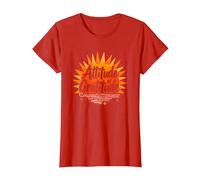 Attitude de Gratitude : Un Soleil inspirant T-Shirt, Femme, Rouge, M