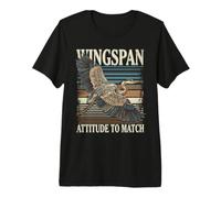 Attitude d'envergure pour correspondre à l'observation des Oiseaux héron T-Shirt Haut de Gamme