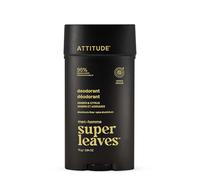 ATTITUDE Déodorant Homme sans Aluminium, 95 % d’ingrédients d’origine naturelle, certifié EWG, contrôle des odeurs à base de plantes, avec bicarbonate, Ambre & Agrumes, 75 g