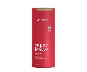 ATTITUDE Déodorant Sans Bicarbonate de Soude, EWG Verified, Végane, Sans Plastique, Feuilles de Vigne et Grenade, 85 g