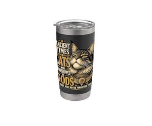 Attitude du chat antique du Maine Gobelet isotherme en acier inoxydable double paroi
