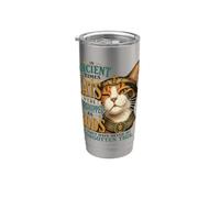 Attitude du chat Calico antique Gobelet isotherme en acier inoxydable double paroi