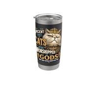 Attitude du chat persan antique Gobelet isotherme en acier inoxydable double paroi