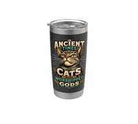 Attitude du chat tigré antique Gobelet isotherme en acier inoxydable double paroi