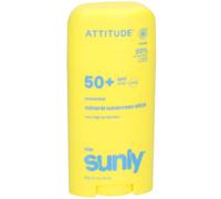 ATTITUDE Crème Solaire Minérale pour Enfants SPF 50, Large Spectre à l’Oxyde de Zinc, Vérifié EWG, Non Nano, Léger pour Visage et Corps, Végan, Sans Odeur, 60 g