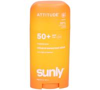 ATTITUDE Crème Solaire Minérale SPF 50, Large Spectre à l’Oxyde de Zinc, Vérifié EWG, Non Nano, Léger pour Visage et Corps, Végan, Parfum Coco Tropicale, 60 g