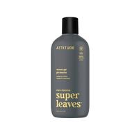 ATTITUDE Gel Douche Homme, 98 % origine naturelle, sans parabènes ni phtalates, certifié EWG, nettoie sans assécher, Ambre & Agrumes, 415 mL