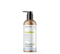 ATTITUDE Gel Douche Peaux Sensibles, certifié EWG, avoine apaisante, testé dermatologiquement, à base de plantes et minéraux, végan, sans parfum, bouteille aluminium, 473 mL