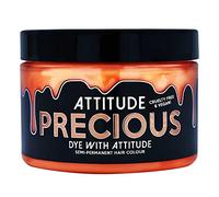 Attitude Hair Dye | Teinture Capillaire Semi-Permanente Végétalienne et Sans Cruauté Avec Revitalisant | Couleur de Cheveux Vibrante Pour Tous les Types de Cheveux | Precious Pêche Pastel | 135ml