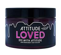 Attitude Hair Dye | Teinture Capillaire Semi-Permanente Végétalienne et Sans Cruauté Avec Revitalisant | Couleur de Cheveux Vibrante Pour Tous les Types de Cheveux | Loved Rose | 135ml