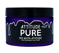 Attitude Hair Dye | Teinture Capillaire Semi-Permanente Végétalienne et Sans Cruauté Avec Revitalisant | Couleur de Cheveux Vibrante Pour Tous les Types de Cheveux | Pure Toner Blanc | 135ml