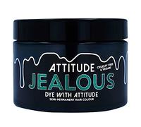 Attitude Hair Dye | Teinture Capillaire Semi-Permanente Végétalienne et Sans Cruauté Avec Revitalisant | Couleur de Cheveux Vibrante Pour Tous les Types de Cheveux | Jealous Vert Foncé | 135ml