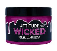 Attitude Hair Dye | Teinture Capillaire Semi-Permanente Végétalienne et Sans Cruauté Avec Revitalisant | Couleur de Cheveux Vibrante Pour Tous les Types de Cheveux | Wicked Violet Pastel | 135ml