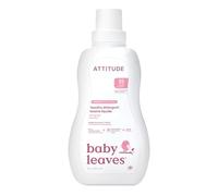 ATTITUDE Lessive Liquide Bébé, certifié EWG, sans parfum, sûr pour vêtements de bébé et nouveau-né, végan, ingrédients naturels, HE, 35 brassées, 1,05 L