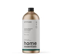 ATTITUDE Lessive Liquide, certifié EWG, HE, végan, ingrédients à base de plantes et minéraux, bouteille aluminium rechargeable, Lavande & Romarin, 40 brassées, 1 L