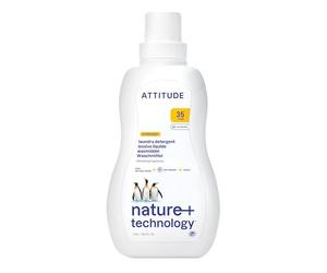 ATTITUDE Lessive Liquide, Certifiée EWG, Compatible HE, Végane, Savon Naturel pour le Linge, Zeste d'Agrumes, 35 lavages, 1.04 L