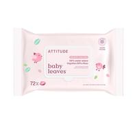 ATTITUDE Lingettes Bébé à l’Eau, Certifiées EWG VERIFIED, Water Wipes, Sans Parfum, 99% d’Eau, Douces pour la Peau, Véganes & Testées Dermatologiquement, 72 Lingettes
