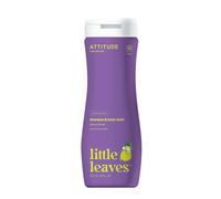 ATTITUDE - Little Leaves Shampooing et gel douche 2 en 1 pour enfants - Vanille et poire (473 ml) - Shampooing biodégradable pour enfants - Shampoing pour bébé et gel douche végétalien - Shampoing