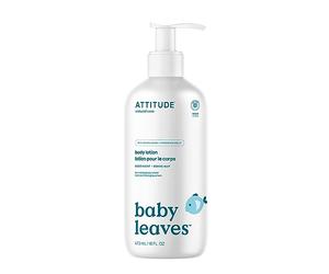 ATTITUDE Lotion Corps pour Bébé, Lait Hydratant, Certifié EWG Verified, Crème Hydratante, Nourrit la Peau, Végane, Parfum Bonne Nuit, 473 mL