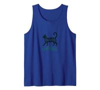 Attitude mentale Passive : Amoureux des Chats coquins Débardeur, Homme, Bleu Royal, S