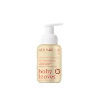 ATTITUDE Mousse Lavante Cheveux & Corps Bébé 2-en-1, certifiée EWG, testée dermatologiquement, ingrédients d’origine naturelle, végan, Poire Nectar, 295 mL
