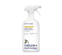 ATTITUDE Nettoyant Cuisine, certifié EWG, dégraissant puissant, coupe graisse & saleté, végan, à base de plantes, parfum Zeste d’Agrumes, 800 ml