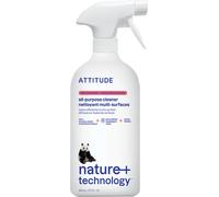 ATTITUDE Nettoyant Multi-Usage, Certifié EWG Verified, Végane, Ingrédients à Base de Plantes, Sans Traces, Cuisine, Salle de Bain, Vitres, Parfum Pamplemousse Rose, 800 mL