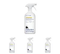 ATTITUDE Nettoyant Multi-Usage en Spray, Certifié EWG, Végan, 94% d’Ingrédients d’Origine Végétale, Sans Traces, Pour Cuisine, Salle de Bain, Vitres et Plus, Parfum Zeste d’Agrumes, 800 mL (Lot de 4)