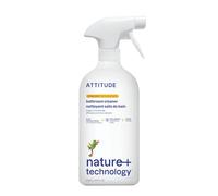 ATTITUDE Nettoyant pour Salle de Bain, Certifié EWG, à Base de Plantes et Végan, pour les Surfaces de Salle de Bain, Carreaux, Baignoires, Murs de Douche et Joints, Zeste d’Agrumes, 800 mL