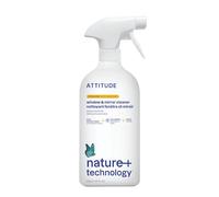 ATTITUDE Nettoyant Fenêtres et Miroirs, EWG Verified, Ingrédients à base de Plantes et de Minéraux, Végane, Zeste d’Agrumes, 800 mL