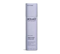ATTITUDE Oceanly Crème de Nuit Visage Solide, EWG Verified, Ingrédients d'Origine Naturelle, Soin pour la Peau Végane, PHYTO AGE, Sans Parfum, 30 g