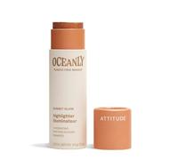 ATTITUDE Oceanly illuminateur, EWG Verified, Phtyoglycogène Hydratant, Ingrédients d'Origine Naturelle, Maquillage Végane, Sunset Glow, 8.5 g