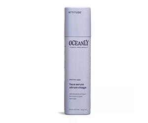 ATTITUDE Oceanly Sérum Visage Solide, EWG Verified, Ingrédients d'Origine Naturel, Soin pour la Peau Végane, PHYTO AGE, Sans Parfum, 30 g