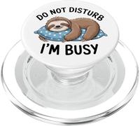 Attitude paresseuse drôle, je suis occupé à dormir PopSockets PopGrip pour MagSafe