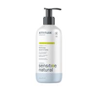 ATTITUDE Savon Mains Peaux Sensibles à l’Avoine, Non Parfumé, Végan, Certifié EWG, Testé Dermatologiquement, Extra Doux, 473 mL