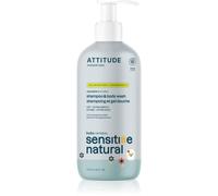Attitude Sensitive Natural Baby Oatmeal shampoing et gel lavant 2 en 1 pour peaux sensibles pour enfant 473 ml