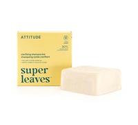 ATTITUDE Shampooing Solide Clarifiant, Certifié EWG Verified, Cheveux Gras, Origine Naturelle, Végane, Extrait d'Argile Jaune & Huile de Jojoba, Parfum Earl Grey & Concombre Frais, 113 g