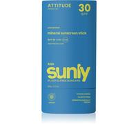 Attitude Sunly Kids Sunscreen Stick crème solaire minérale en stick pour enfant SPF 30 60 g