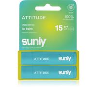 Attitude Sunly Lip Balm baume à lèvres sans parfum 2x4.25 g