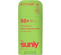 Attitude Sunly Stick Solaire Minéral Visage & Corps Enfants IP50 Pastèque & Coco Stick Déodorant 60g