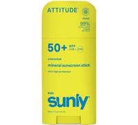 Attitude Sunly Stick Solaire Minéral Visage & Corps Enfants IP50 Sans Parfum Stick Déodorant 60g