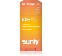 ATTITUDE Crème Solaire Minérale SPF 50, Large Spectre à l’Oxyde de Zinc, Vérifié EWG, Non Nano, Léger pour Visage et Corps, Végan, Parfum Coco Tropicale, 60 g